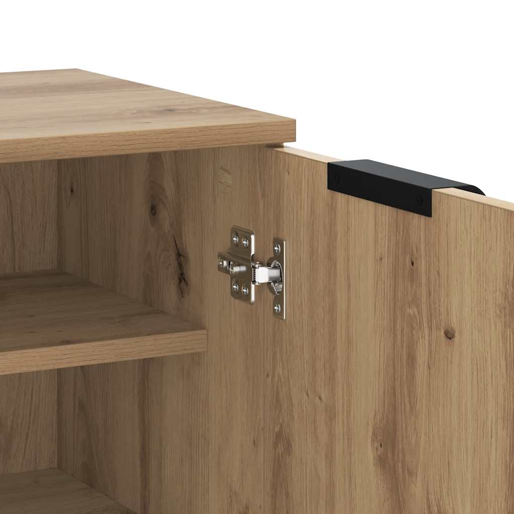 Schuhschrank Schwarz 59x35x100 cm Holzwerkstoff