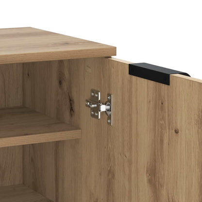 Schuhschrank Schwarz 59x35x100 cm Holzwerkstoff
