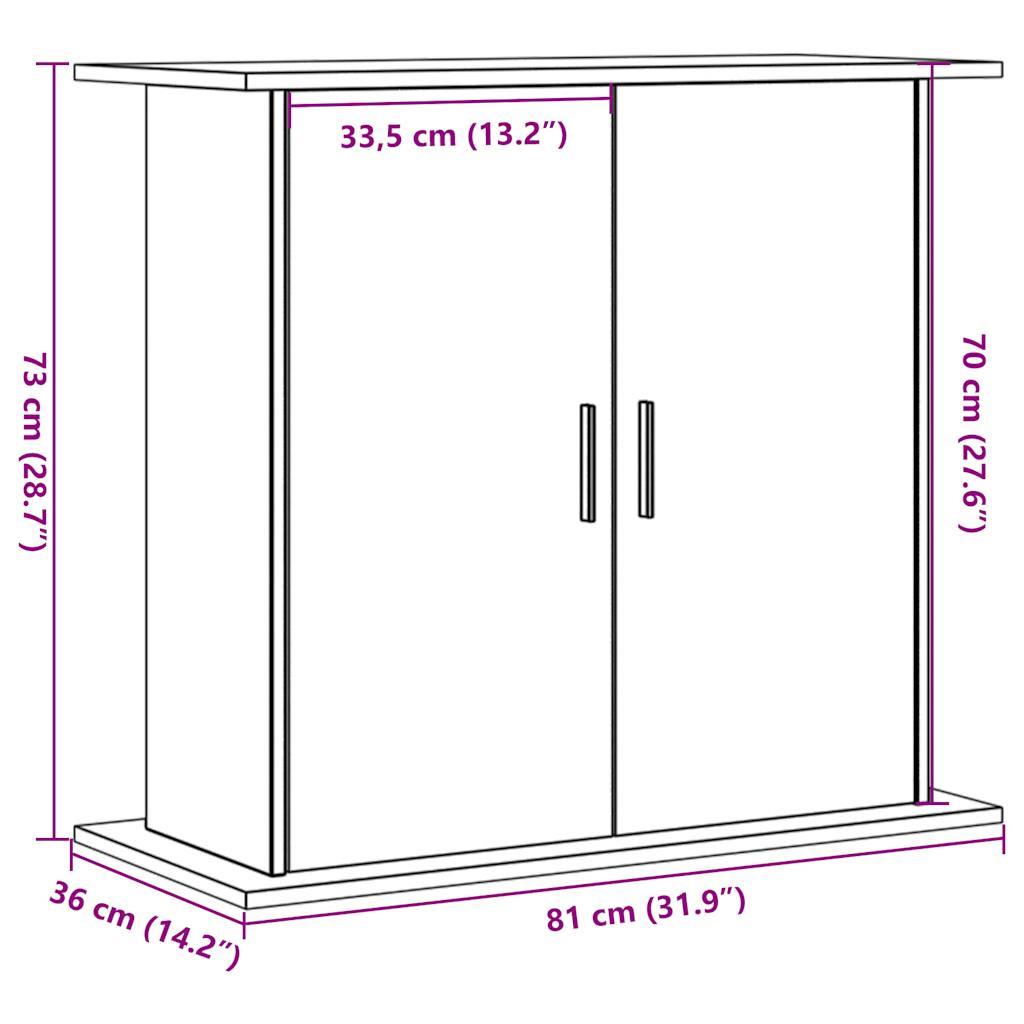 Aquarienschrank | Aquarientisch | Aquarienständer | 81 x 36 x 73 cm | Farbwahl
