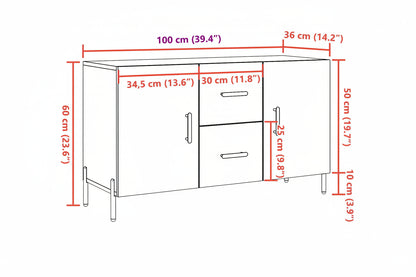 Sideboard 100X36X60 Cm Holzwerkstoff