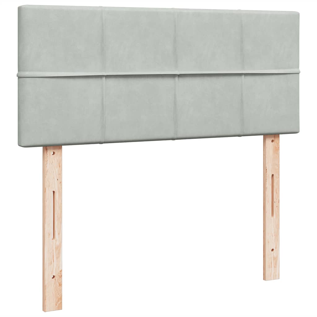 Ottoman-Bett mit Stauraum, inkl. Matratze 120x190 cm, Samtbezug