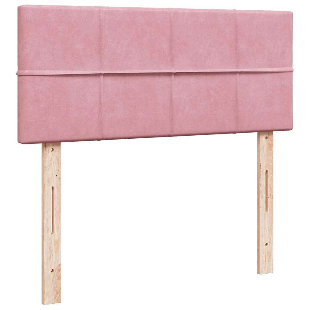 Ottoman-Bett mit Stauraum, inkl. Matratze 120x190 cm, Samtbezug