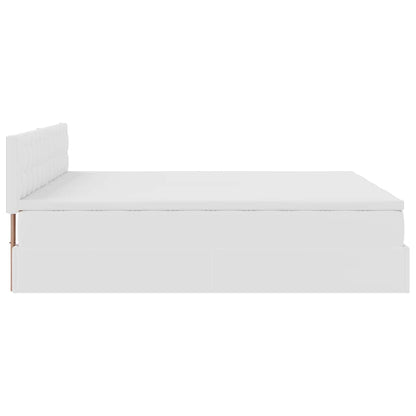 Doppelbett mit Stauraum inkl. Matratzen & LED-Beleuchtung 200x200 cm