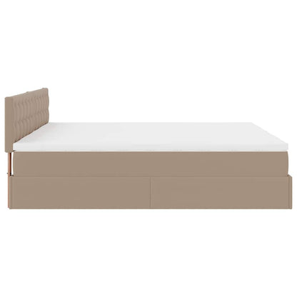 Doppelbett mit Stauraum inkl. Matratzen & LED-Beleuchtung 200x200 cm