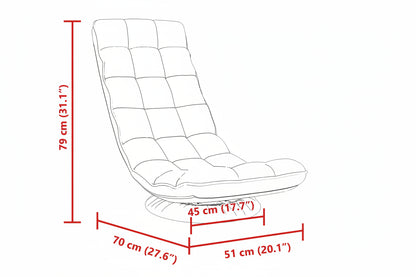 Bodenstuhl Drehbar 70X51X79 Cm Stoff