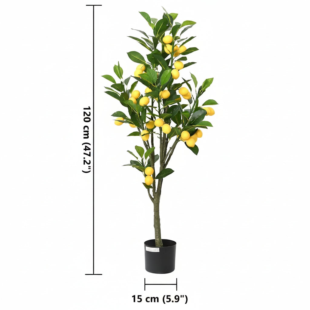 vidaXL Zitronenbaum Künstlich 234 Blätter 90 cm Grün