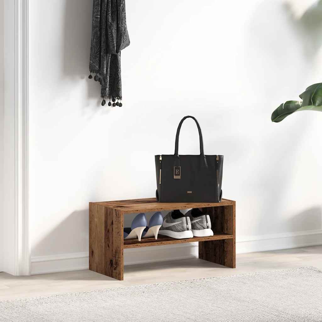 Schuhregal Stapelbar Artisan-Eiche 60x30x30,5 cm