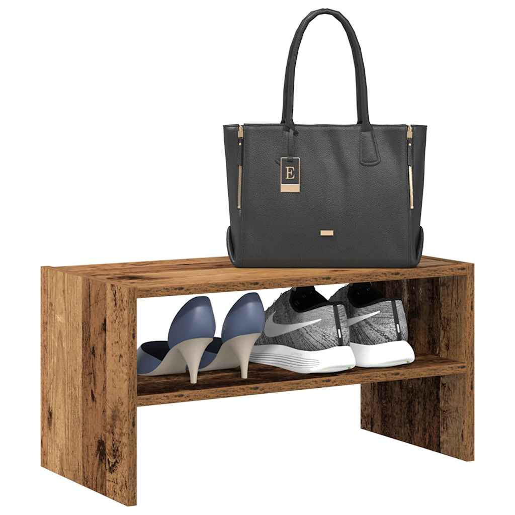 Schuhregal Stapelbar Artisan-Eiche 60x30x30,5 cm