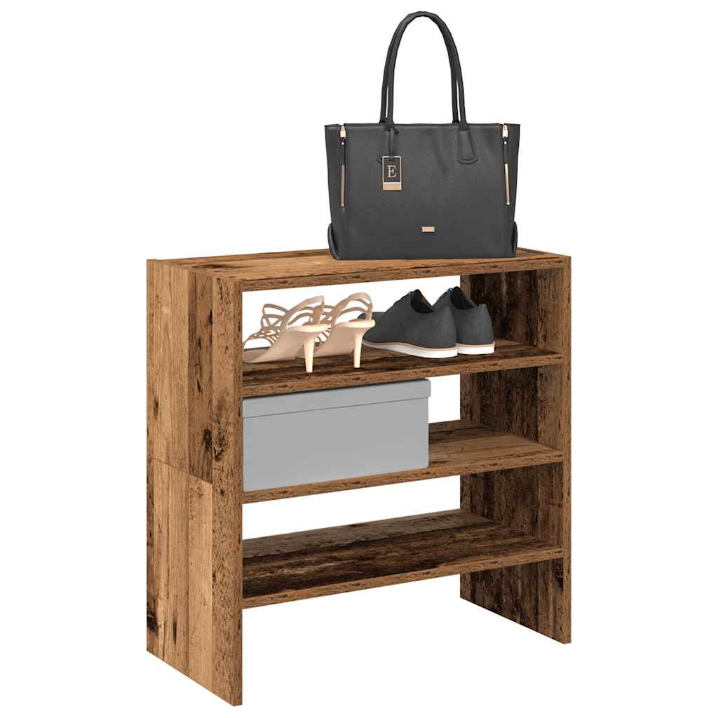 Schuhregal Stapelbar Artisan-Eiche 60x30x30,5 cm