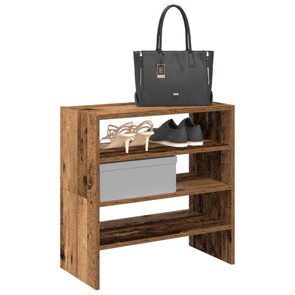 Schuhregal Stapelbar Artisan-Eiche 60x30x30,5 cm