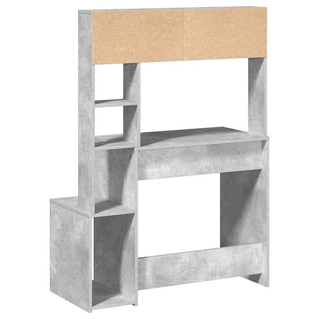Schreibtisch mit Regal Sonoma-Eiche 100x45x140 cm Holzwerkstoff
