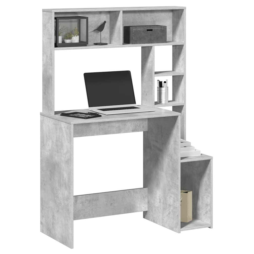 Schreibtisch mit Regal Sonoma-Eiche 100x45x140 cm Holzwerkstoff