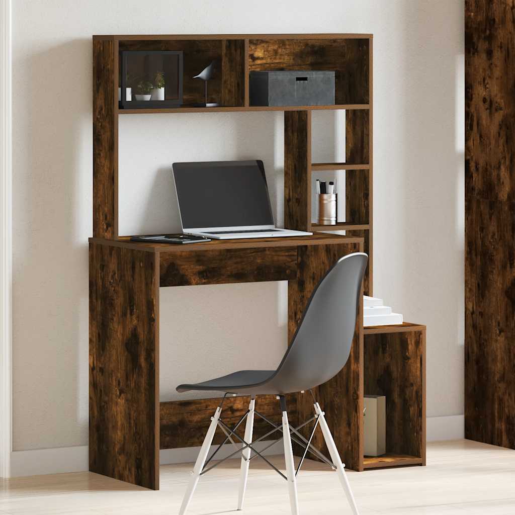 Schreibtisch mit Regal Sonoma-Eiche 100x45x140 cm Holzwerkstoff