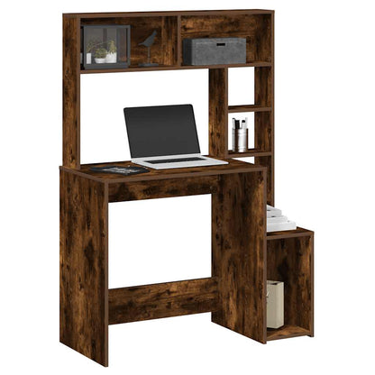 Schreibtisch mit Regal Sonoma-Eiche 100x45x140 cm Holzwerkstoff