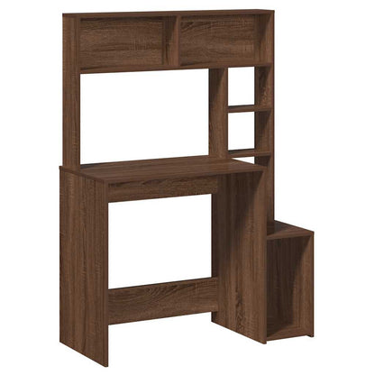 Schreibtisch mit Regal Sonoma-Eiche 100x45x140 cm Holzwerkstoff