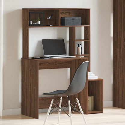 Schreibtisch mit Regal Sonoma-Eiche 100x45x140 cm Holzwerkstoff