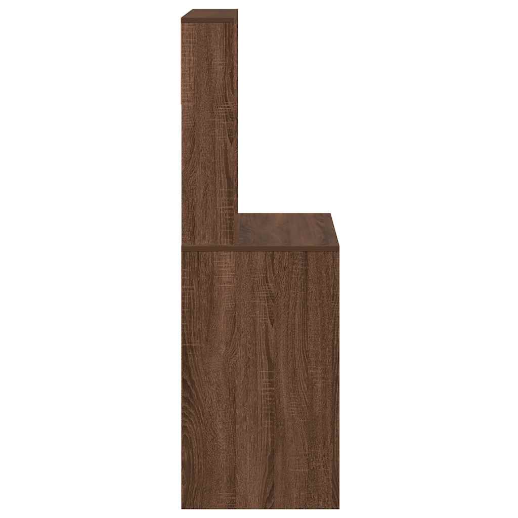 Schreibtisch mit Regal Sonoma-Eiche 100x45x140 cm Holzwerkstoff
