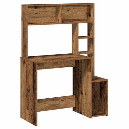 Schreibtisch mit Regal Sonoma-Eiche 100x45x140 cm Holzwerkstoff