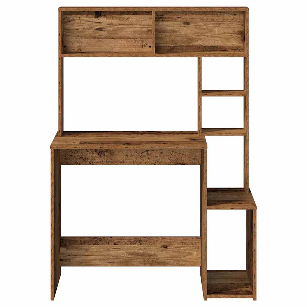 Schreibtisch mit Regal Sonoma-Eiche 100x45x140 cm Holzwerkstoff
