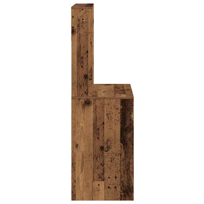 Schreibtisch mit Regal Sonoma-Eiche 100x45x140 cm Holzwerkstoff