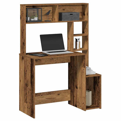 Schreibtisch mit Regal Sonoma-Eiche 100x45x140 cm Holzwerkstoff