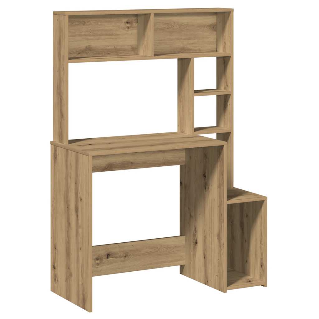 Schreibtisch mit Regal Sonoma-Eiche 100x45x140 cm Holzwerkstoff