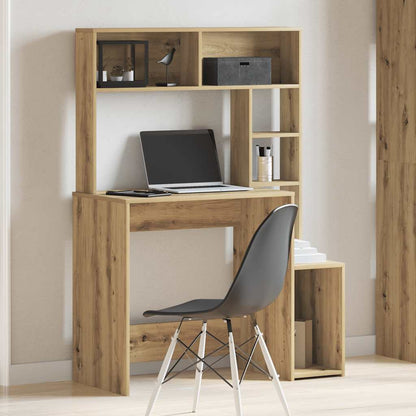 Schreibtisch mit Regal Sonoma-Eiche 100x45x140 cm Holzwerkstoff