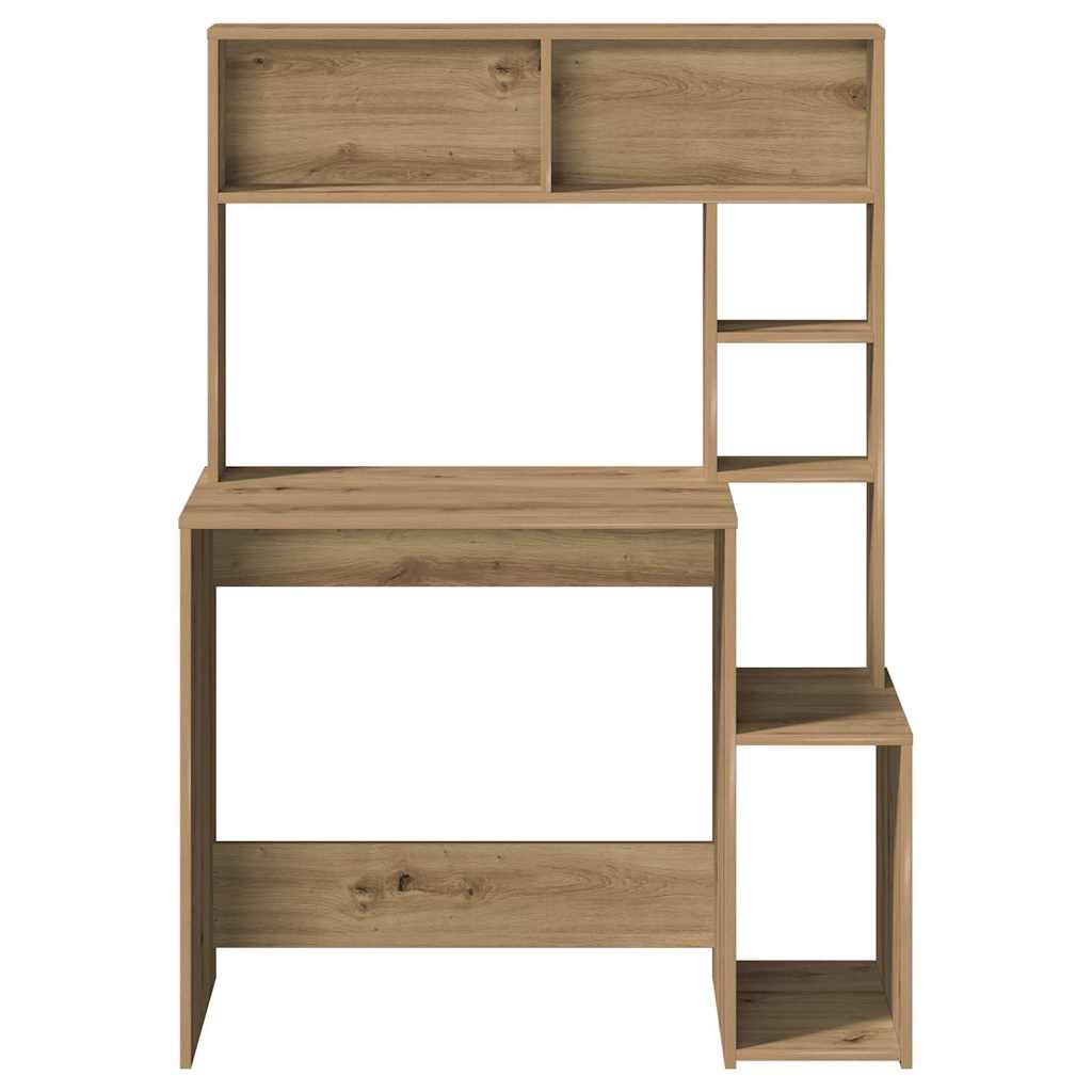 Schreibtisch mit Regal Sonoma-Eiche 100x45x140 cm Holzwerkstoff