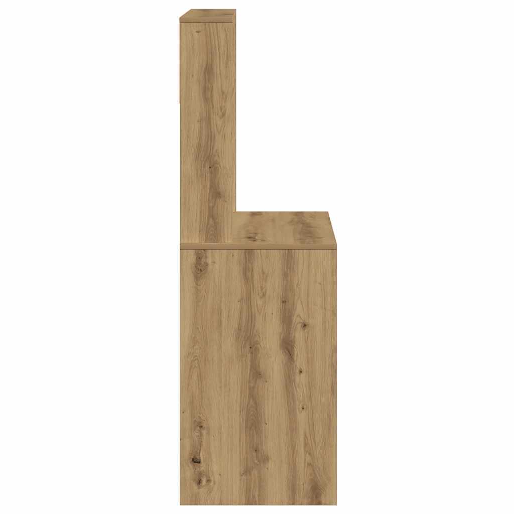 Schreibtisch mit Regal Sonoma-Eiche 100x45x140 cm Holzwerkstoff