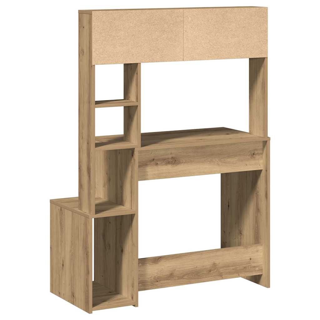 Schreibtisch mit Regal Sonoma-Eiche 100x45x140 cm Holzwerkstoff
