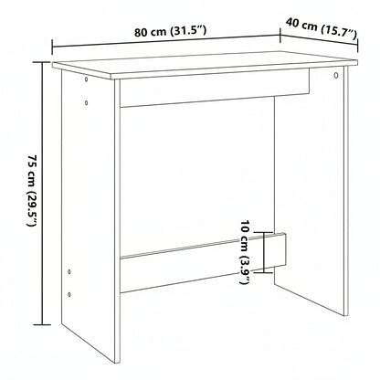 Schreibtisch Sonoma-Eiche 80x40x75 cm Holzwerkstoff