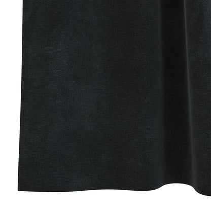 Verdunkelungsvorhänge 2 pcs Schwarz 140 x 140 cm Samt