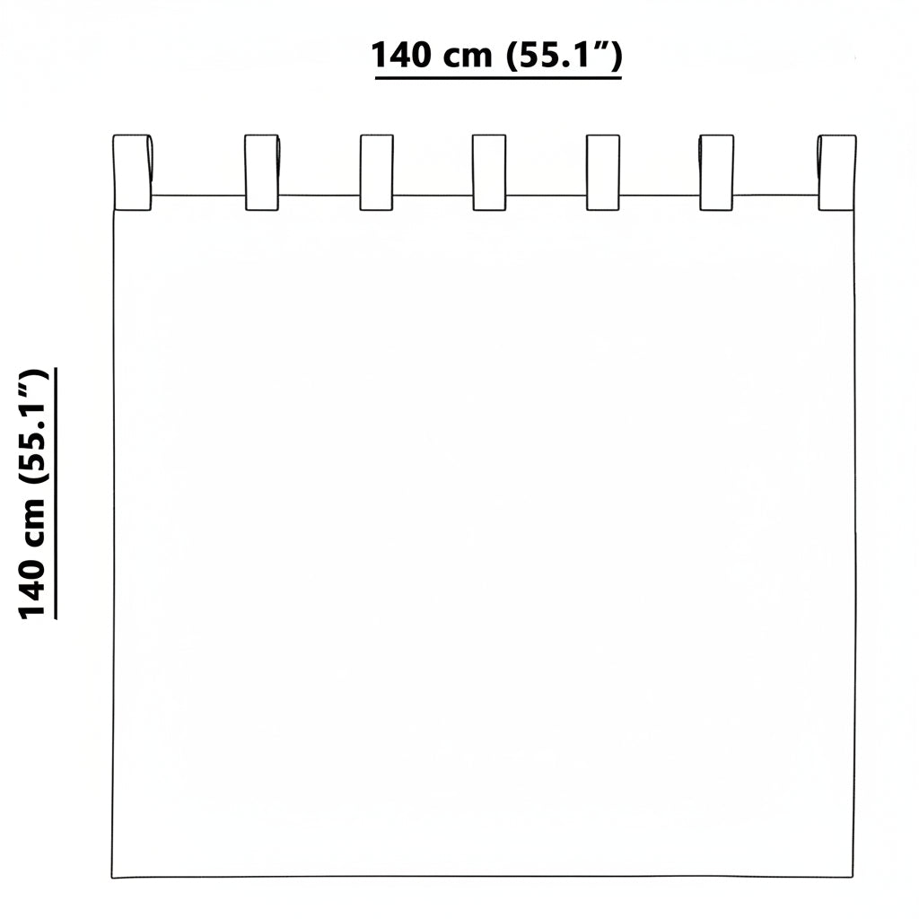 Verdunkelungsvorhänge 2 pcs Schwarz 140 x 140 cm Samt