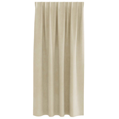 Verdunkelungsvorhänge 2 pcs Schwarz 140 x 175 cm Samt