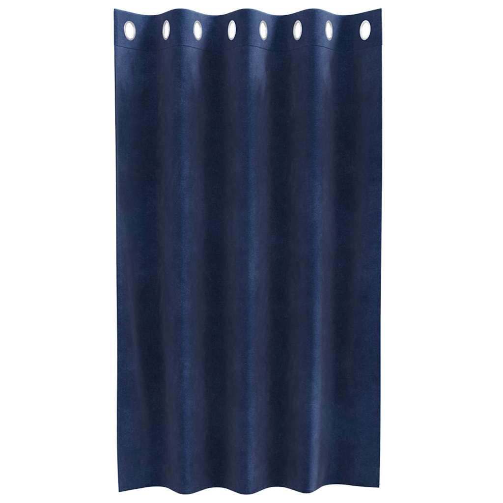 Verdunkelungsvorhänge 2 pcs Schwarz 140 x 140 cm Samt