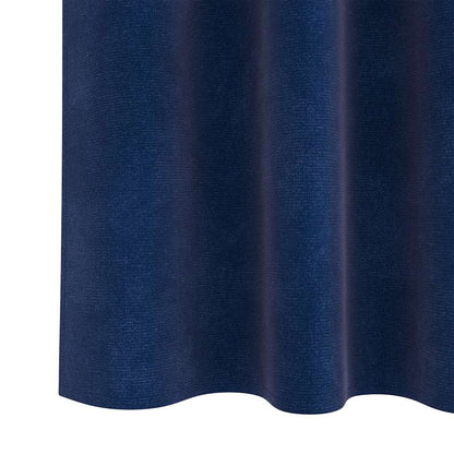 Verdunkelungsvorhänge 2 pcs Dunkelblau 140 x 140 cm Samt