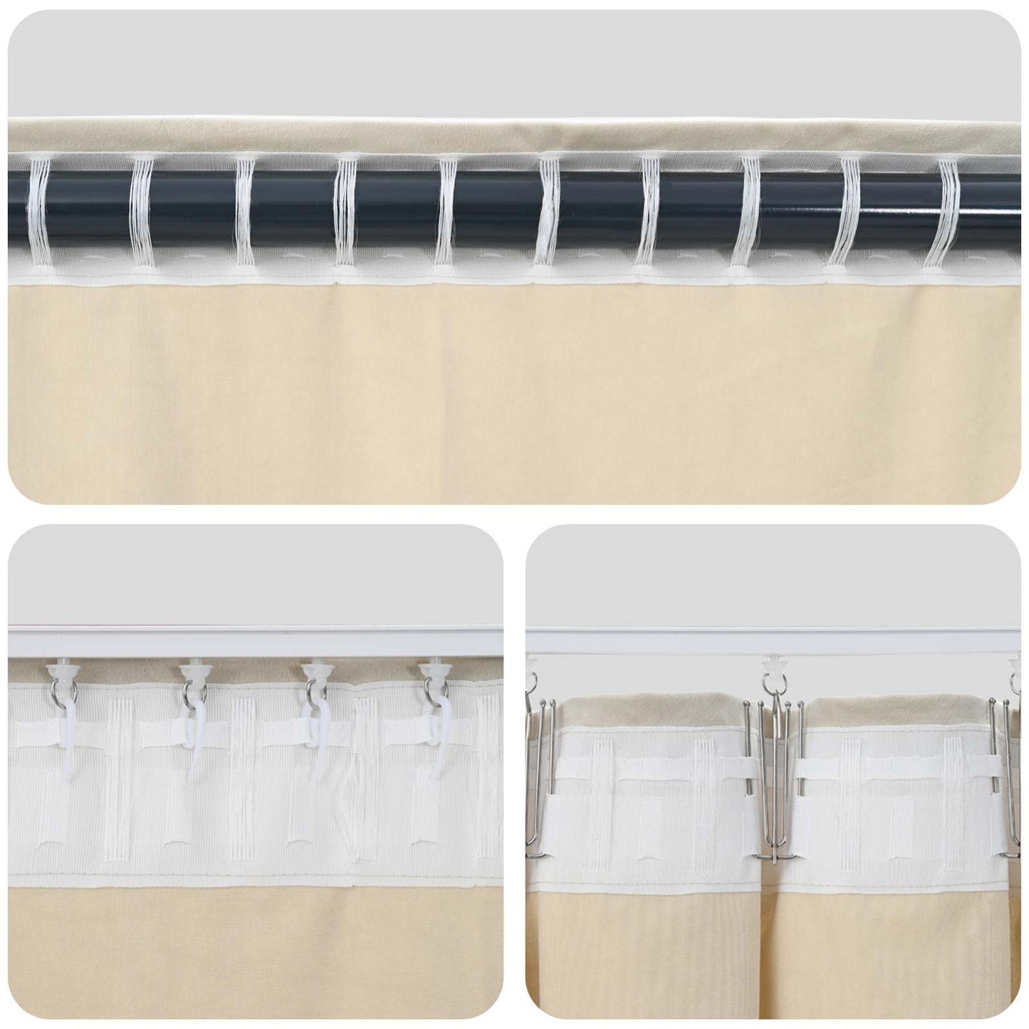 Verdunkelungsvorhänge 2 pcs Dunkelblau 140 x 140 cm Samt