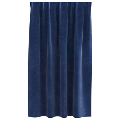 Verdunkelungsvorhänge 2 pcs Dunkelblau 140 x 140 cm Samt