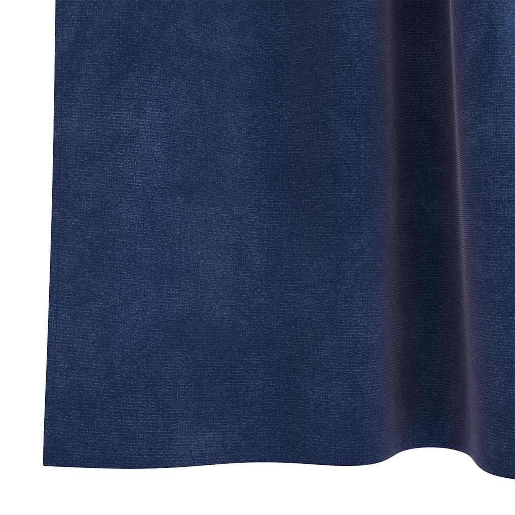Verdunkelungsvorhänge 2 pcs Schwarz 140 x 140 cm Samt