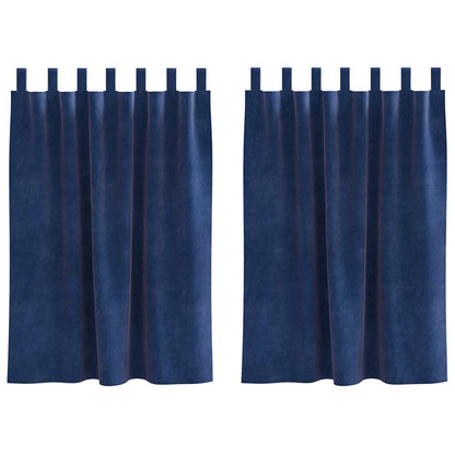Verdunkelungsvorhänge 2 pcs Schwarz 140 x 140 cm Samt