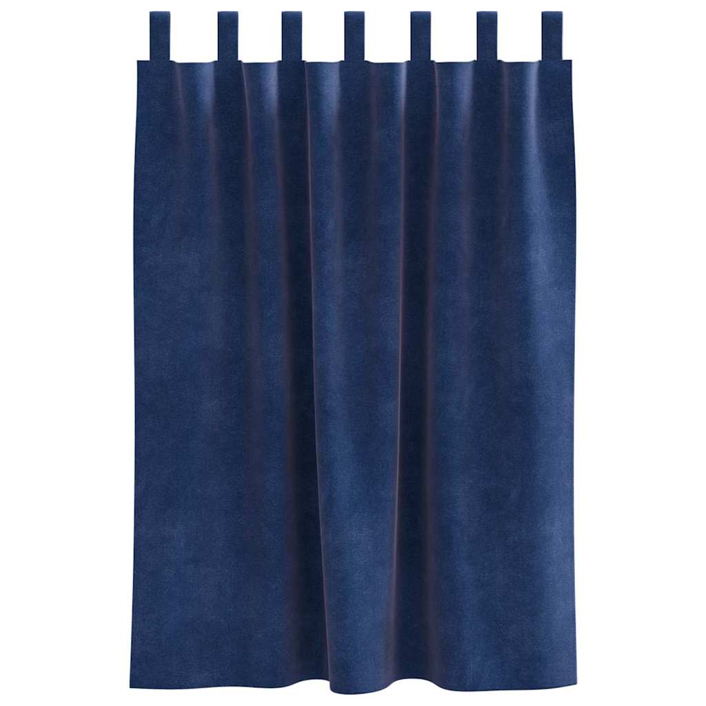 Verdunkelungsvorhänge 2 pcs Schwarz 140 x 140 cm Samt