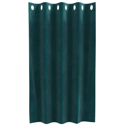 Verdunkelungsvorhänge 2 pcs Schwarz 140 x 140 cm Samt