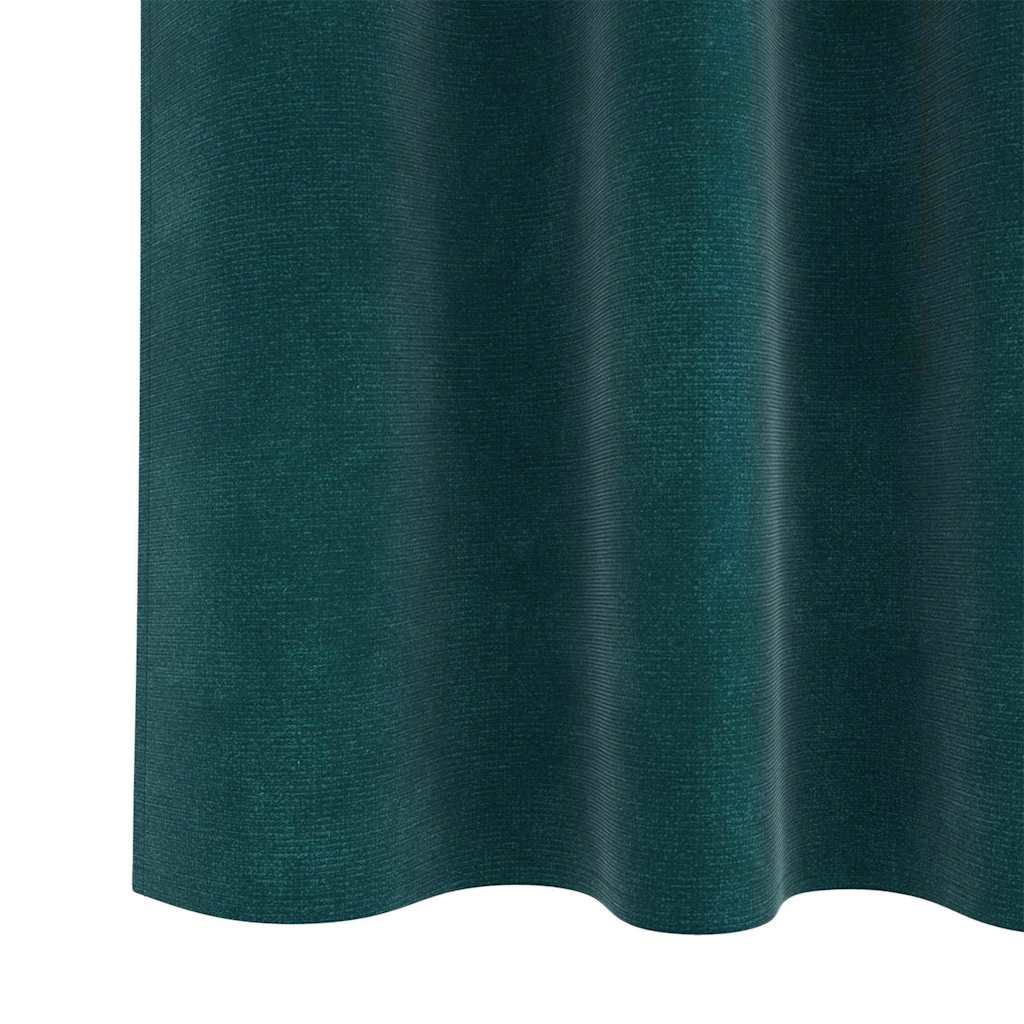Verdunkelungsvorhänge 2 pcs Dunkelblau 140 x 140 cm Samt