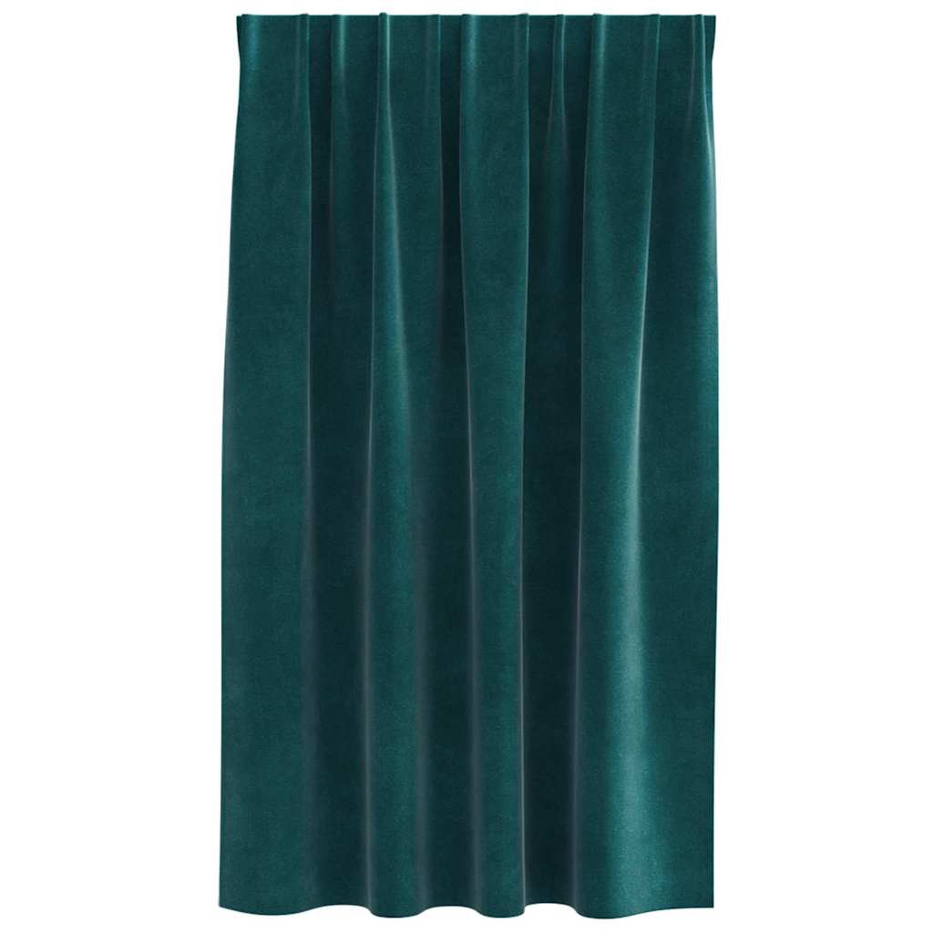 Verdunkelungsvorhänge 2 pcs Dunkelblau 140 x 140 cm Samt