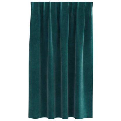Verdunkelungsvorhänge 2 pcs Dunkelblau 140 x 140 cm Samt