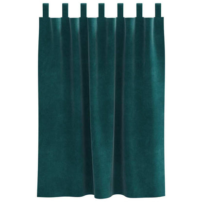 Verdunkelungsvorhänge 2 pcs Schwarz 140 x 140 cm Samt