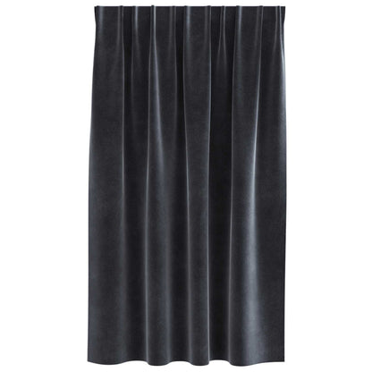 Verdunkelungsvorhänge 2 pcs Dunkelblau 140 x 140 cm Samt