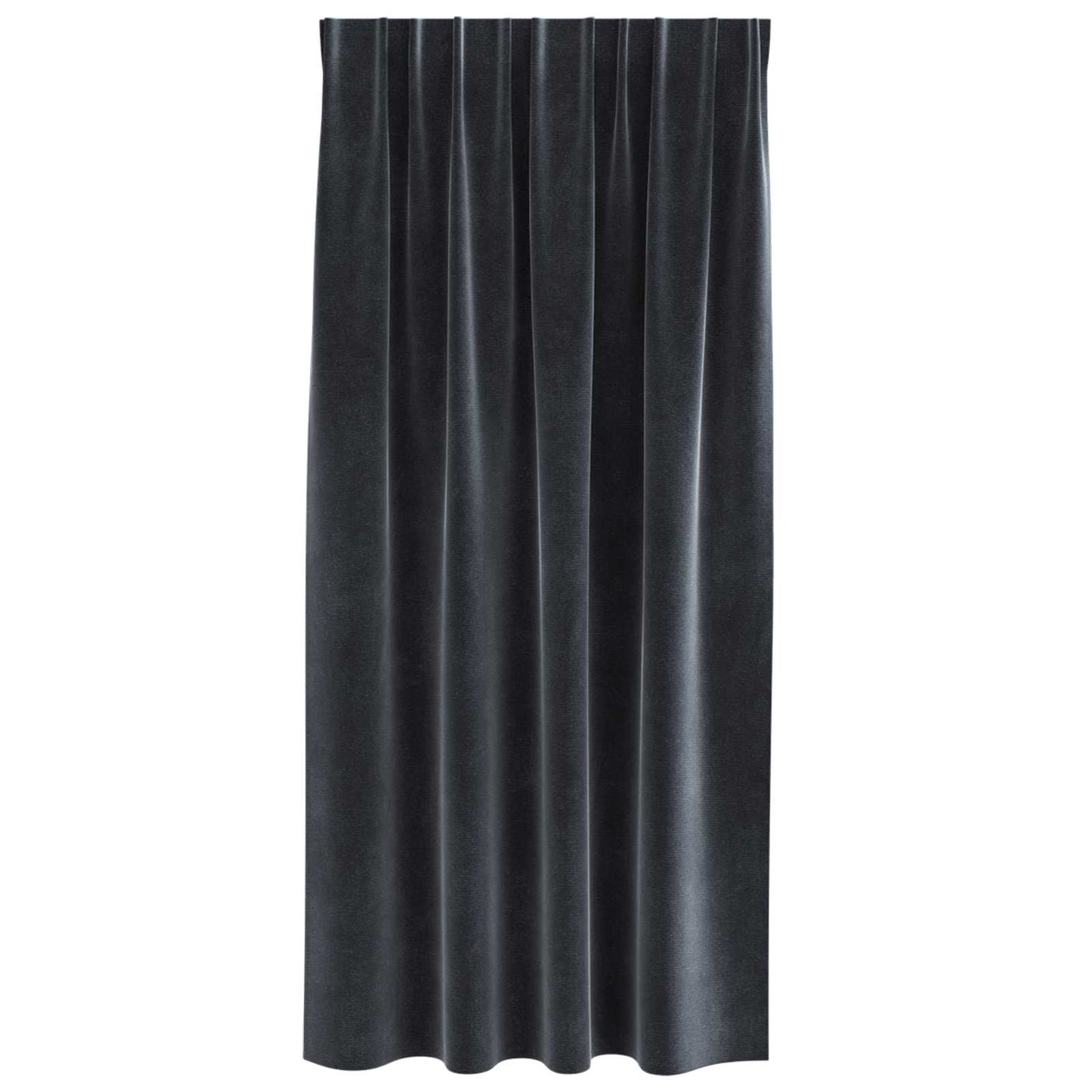 Verdunkelungsvorhänge 2 pcs Schwarz 140 x 175 cm Samt