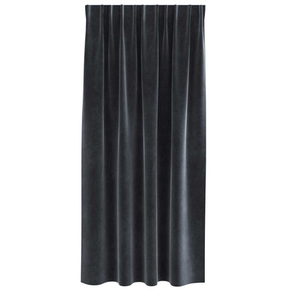 Verdunkelungsvorhänge 2 pcs Schwarz 140 x 175 cm Samt