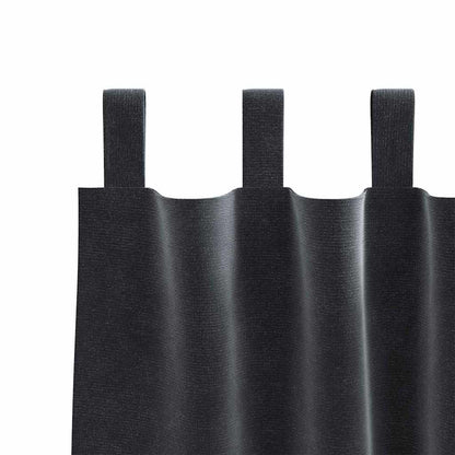 Verdunkelungsvorhänge 2 pcs Schwarz 140 x 140 cm Samt